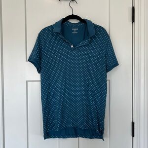 Bonobos Blue Flower Men’s Polo Size M